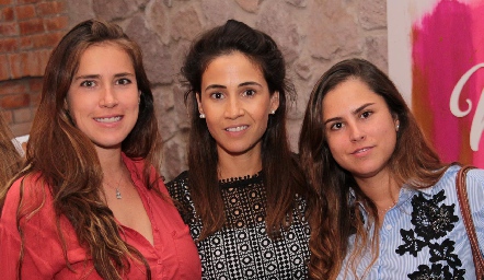  Carmelita Berrueta, Ximena Mirabal y Gaby Franco.