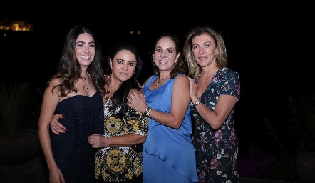  Andrea Lorca, Graciela Lorca, Laura Álvarez y Ana Meade de Lorca.