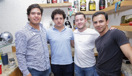  Alejandro Aguillón, Alejandro Díaz de León, Gerardo Moreno y Jaime Villalobos.