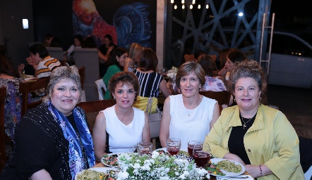  Rosy Miller, Lorena Maza, Cecilia Bárcena y Verónica Carbajal.