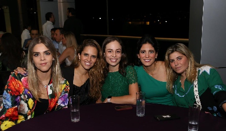  Claudia Mahbub, Macarena Gómez, Fernanda Torres, Maribel Rodríguez y Mariela Motilla.
