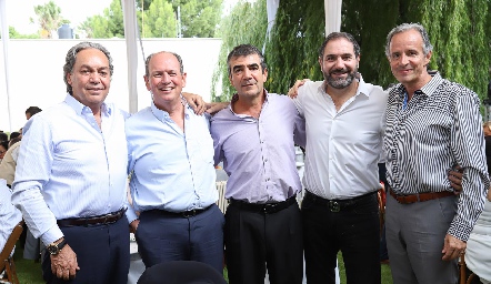  Carlos Torres, Manuel Del Valle, Horacio Tobías, Luis Antonio Mahbub y Francisco de la Rosa.