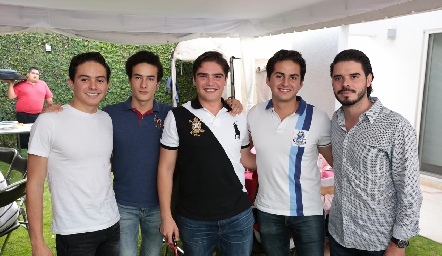  José Carlos, Emilio, Ricardo, Alejandro y Miguel Álvarez.