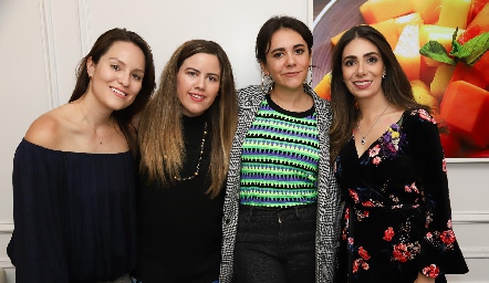 Tamy Méndez, Priscila Gordoa, Daniela Meade y Andrea Lorca.