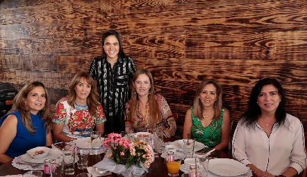  Norma Sánchez, Paty Espinosa, July Valle, Lourdes Gutiérrez, Elizabeth Báez y Carolina Aguilar.