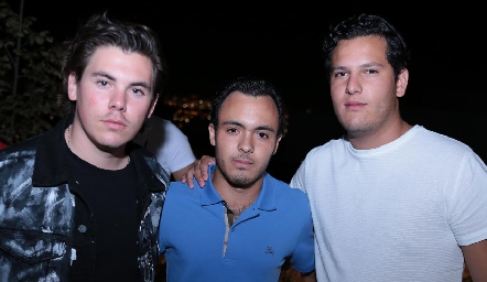  José Antonio Flores, Digo González y Diego Jalil.