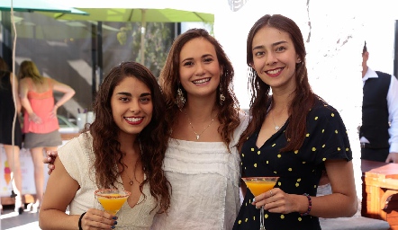  Daniela Moreno, Sofía Loredo e Isabel Garcín.