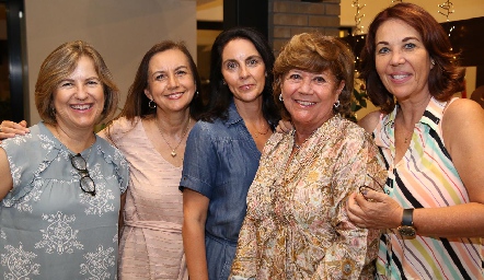  Marlú Mendizábal, Pina Sánchez, Sandra Correa, Malusa Alcocer y Lourdes Alcalde.