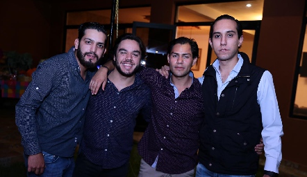  Roger Pérez, Miguel Padilla, Joel González y Guillermo Silva.
