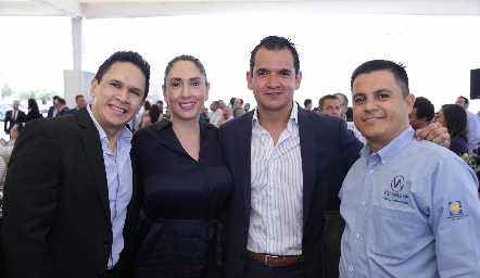  Héctor Carmona, Verónica Galarza, Oscar Pérez y Noé Murillo.