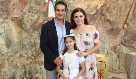  César Ramos, Fer Ramos y Cecilia Ponce.