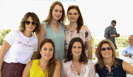  Vero Malo, Meritchell Galarza, Ceci Ponce, Claudia Altamirano, Mónica Galarza y Marcela Benavente.
