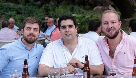 Rainer Neumann, José Carlos Mahbub y Armando de la Parra.