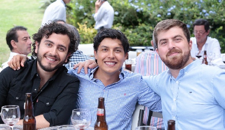  Mauricio Garza, Jonatan Tello y Rainer Neumann.