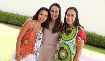  Claudia Leal, Fernanda Conde y Cristina Vallejo.