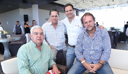  Federico Mendizábal, Alejandro López, Carlos Rangel y José González.