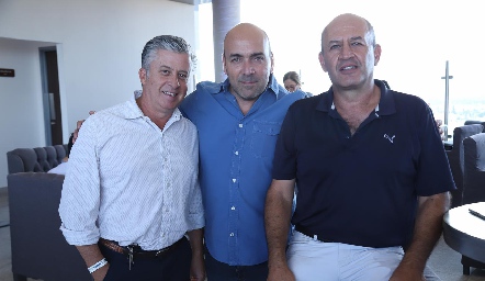  Jorge Gómez, Marcelo Basurto y Miguel Abud.