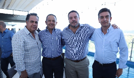 Alejandro López, Octavio Aguillón, Héctor Morales y Oscar Silos.