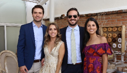 Ricardo Espinosa, Conchita Stahl, Ro Valle y Daniela González.
