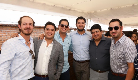 Octavio Aguillón, Raymundo Blanco, Antonio Morales, José Benavente, Rolando Domínguez y Gerardo Chevaile.