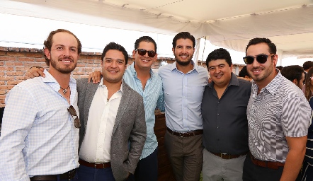  Octavio Aguillón, Raymundo Blanco, Antonio Morales, José Benavente, Rolando Domínguez y Gerardo Chevaile.