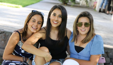 Karime Zamora, Xime Abud y Majo Bocard.