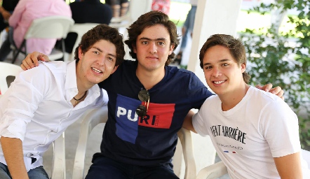 Dago Castillo, Rodrigo Abud y José Lozano.