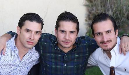  Edgardo Orozco, Eugenio Gaviño y Armin Von Der Meden.