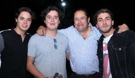  José Lozano, Juan Pablo Arriaga, Fito Arriaga y Juan Carlos Andrade.