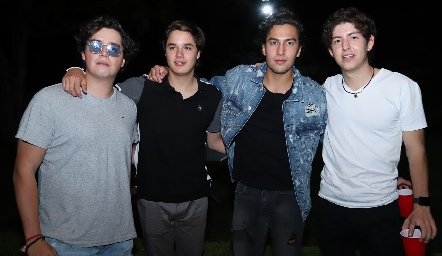  Juan Pablo Arriaga, José Lozano, Rafa Villanueva y Dago Castillo.