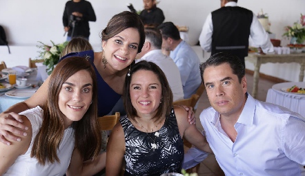 Paulina Lozano, Gabi Suárez, Marifer Ramírez y Guillermo Chávez.