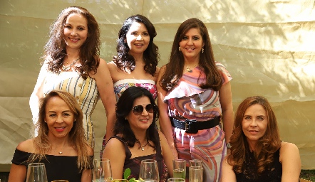  Graciela Valdés, Martha Carrillo, Vera Villarreal, Alma Durón, Cynthia Sánchez y Lourdes Amador.