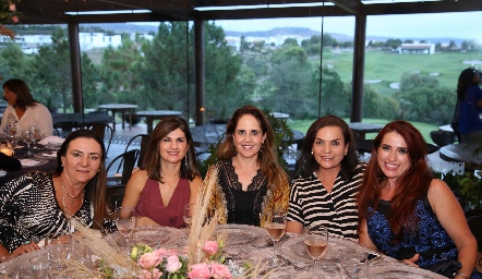  Mónica Meade, Lucía Escobedo, Gaby Payán, Adriana Díaz Infante y Adriana Jiménez.