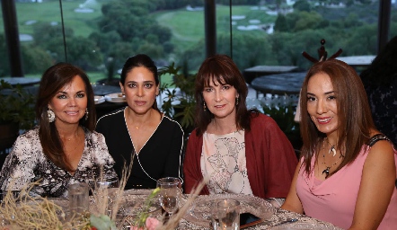  Elsa Tamez, Maribel Lozano, Tawi Garza y  Lorena Herrera .