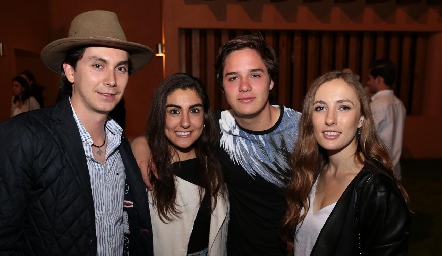  Pato Ávila, Vera Castillo, José Lozano y Celina Gallegos.