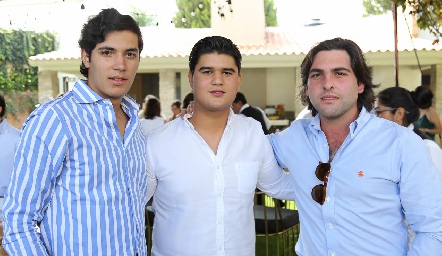  Andrés Quintero, J.P Piñero y Antonio Esper.