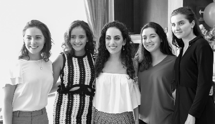  Vane Herrera, Isa Torres, Ale Zepeda, Yusa de la Rosa y Eugenia Musa.