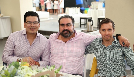  Álvaro Ortiz, Juan José Leos y Mateo Conde.