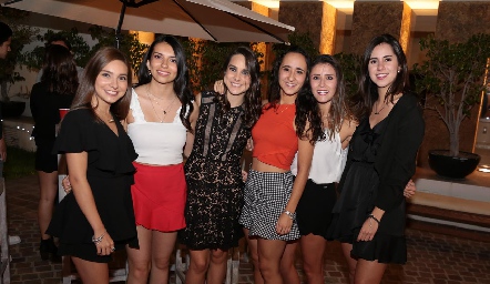  Dany González, Andrea Rivera, Bárbara González, Kaori Delgado, María Pula Tacea y Dany Monsiváis.