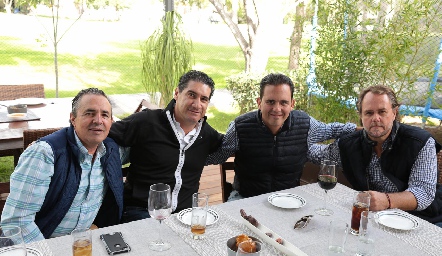 Gerardo Valle, Amadeo Calzada, Carlos Rangel y José González.