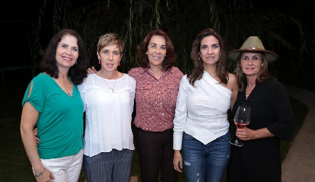  Verónica Balbontín, Ana Hunter, Lourdes Alcalde, Lourdes Velázquez e Ilse Heinze.