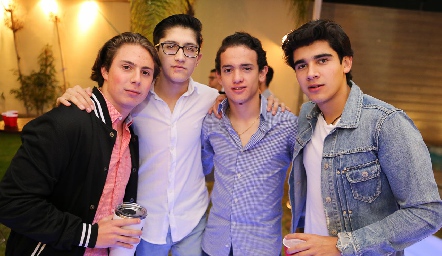  Mijaíl Achele, Diego Trujillo, Emiliano Díaz de León y Fran Rojas.