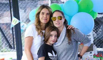 Lorena Ibarra, Mónica Barraza y Macarena Rosillo.