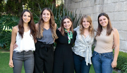  Sofía Álvarez, Diana Olvera, Ana Sofía Rodríguez, Isabel Fernández y Angie Talamás.