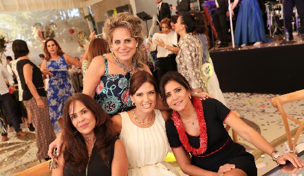  Sofía Romero, Malena Rubín de Celis, María Aurelia Zermeño y Claudia de los Santos.