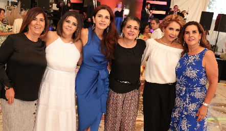  Sandra Galván, Paty Valadés, Guille de los Santos, Guadalupe González, Isabel Carrillo y Graciela Torres.