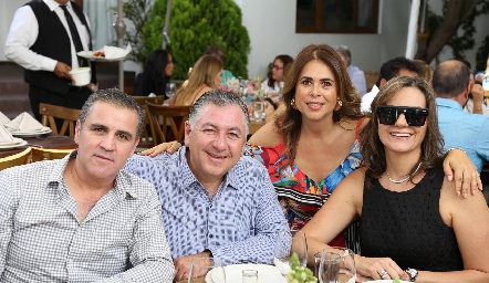  Eduardo Gómez, Rodrigo Villasana, Pily Díaz de León y Claudette Mahbub.