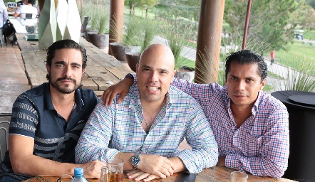  José Luis Villaseñor, Germán Sotomayor y Luis Alvarado.