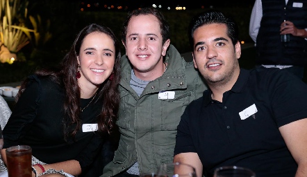  María Cueli, Santiago Aguillón y José Antonio Alonso.