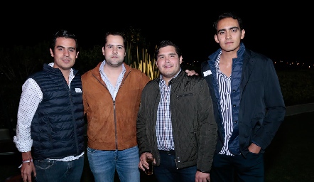Rodolfo Ortega, Andrés Mina, Gunter Stahl y Mauricio Sánchez.